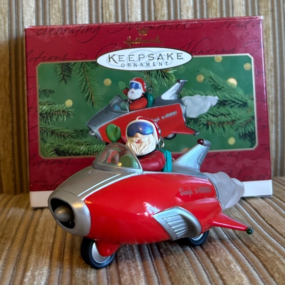 Six Hallmark “Here Comes Santa Series” ornaments #19 thru #22 and #24 and #25 - Picture 4 of 6